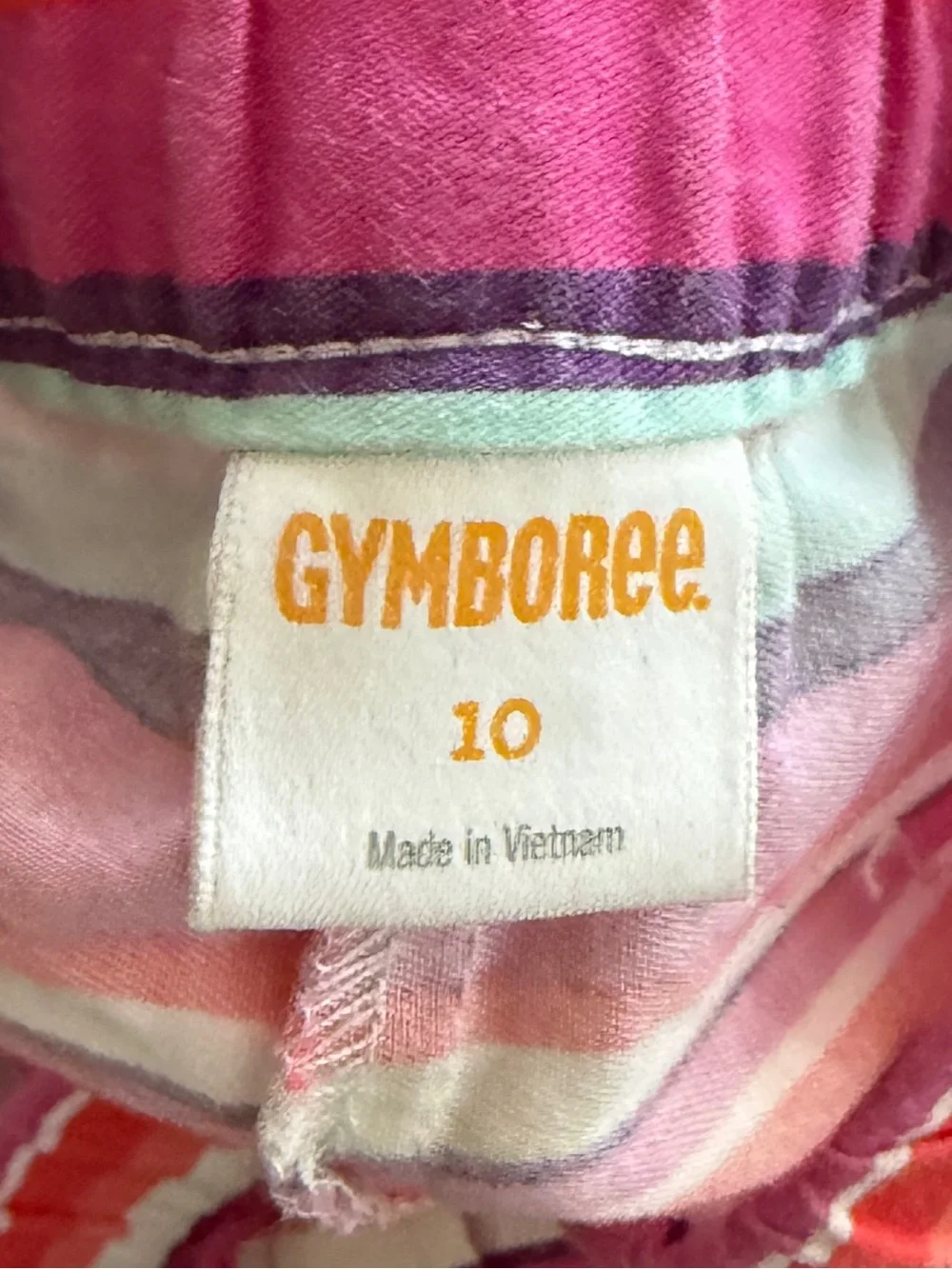 Gymboree Bright Striped Shorts in Coral, Pink, Aqua & Yellow